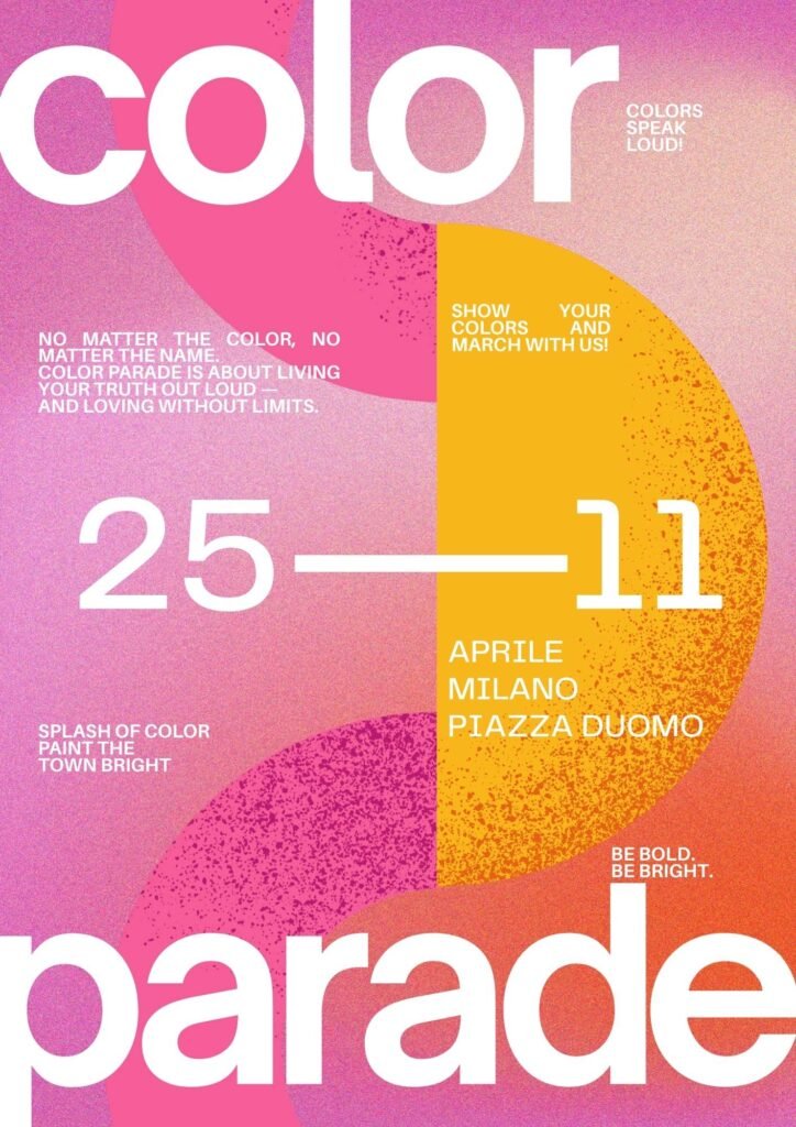 color party design flyer