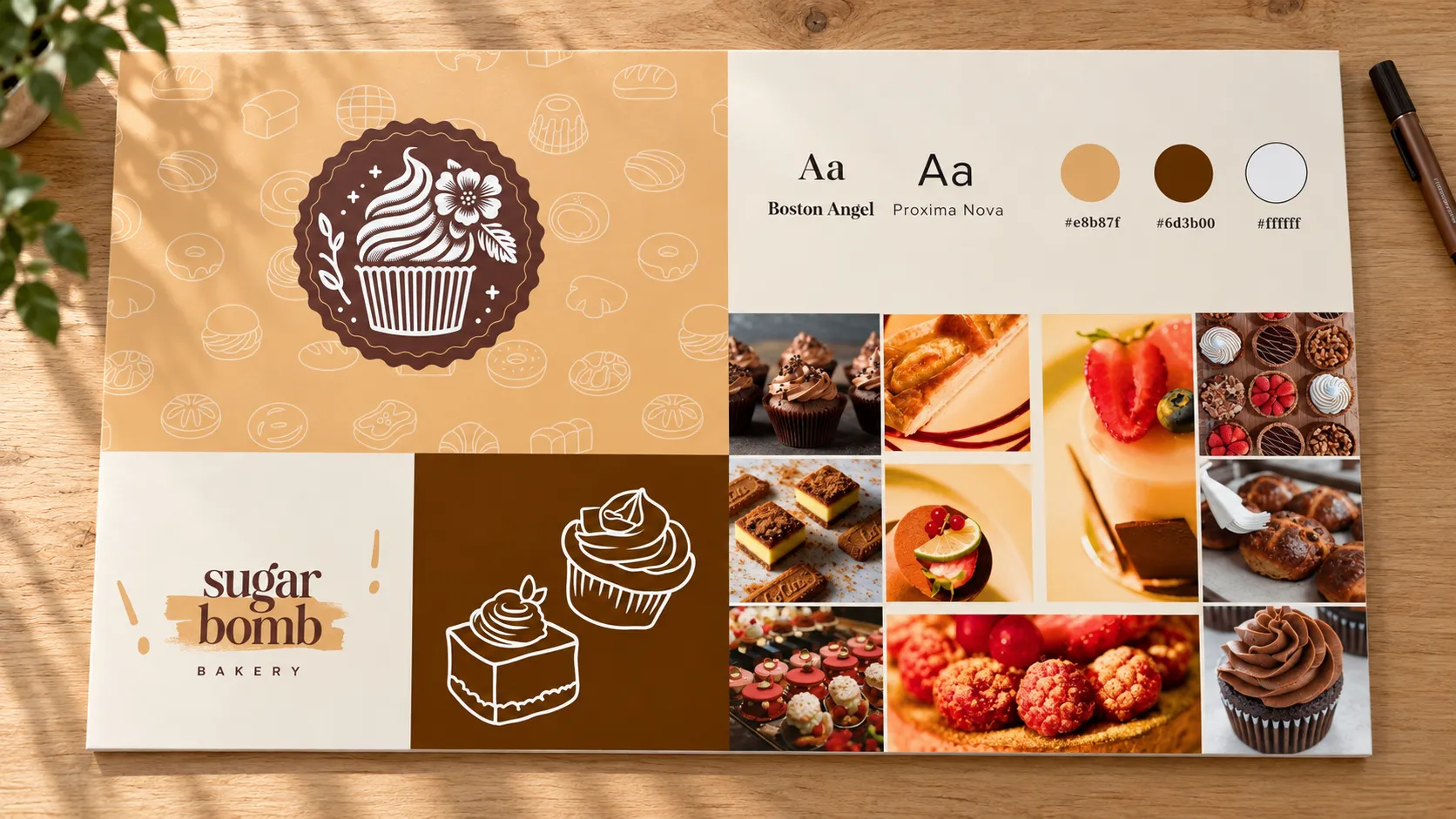 Bakery brand board