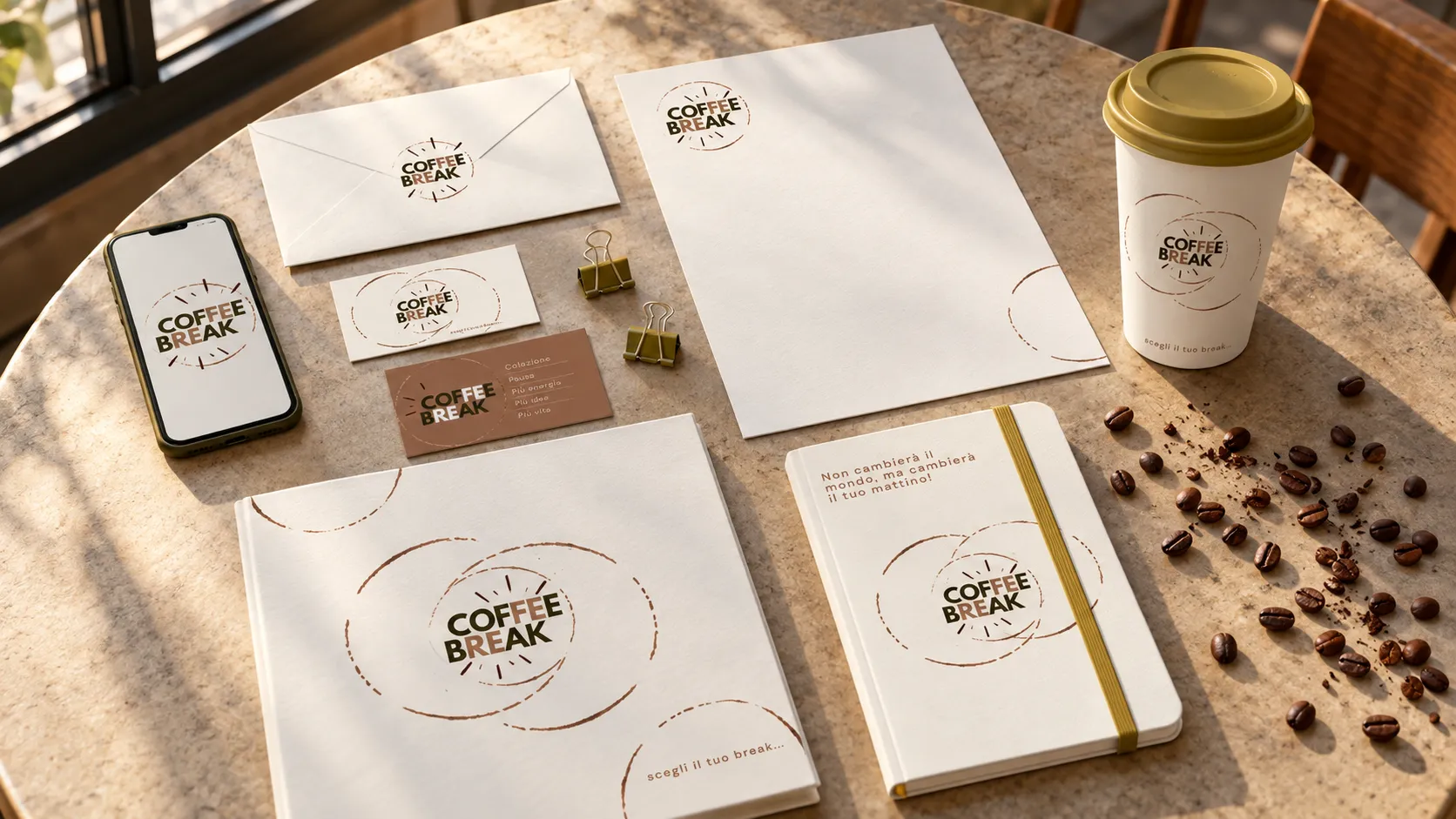 Brand identity bar caffe