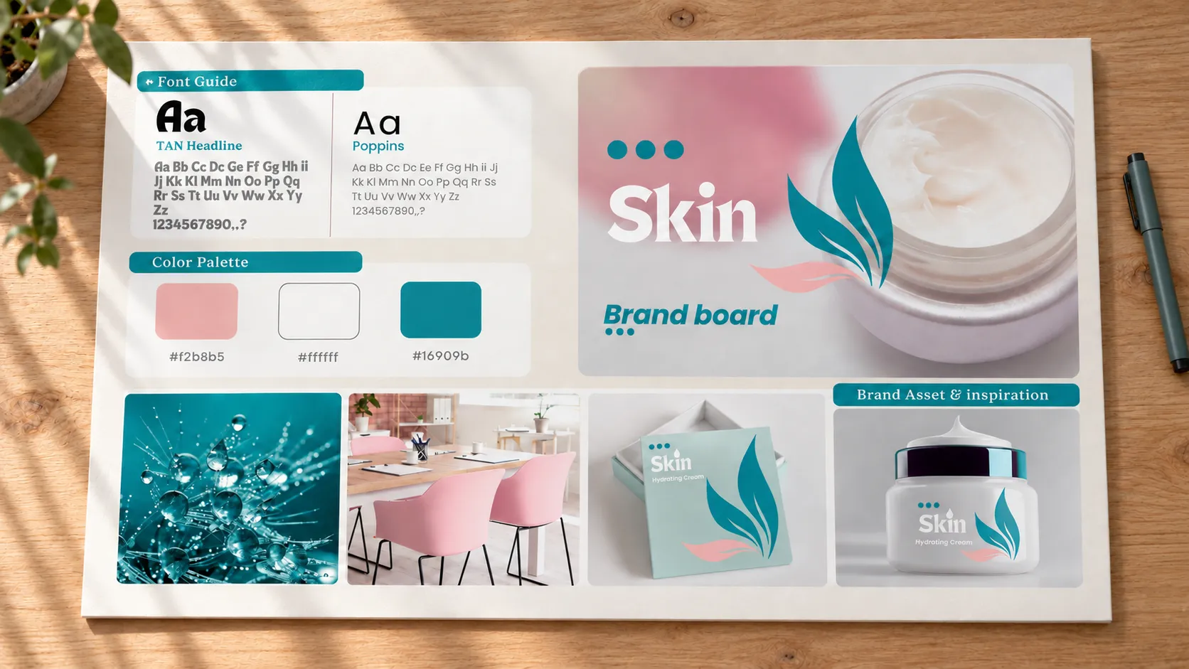 Cosmetic brand board