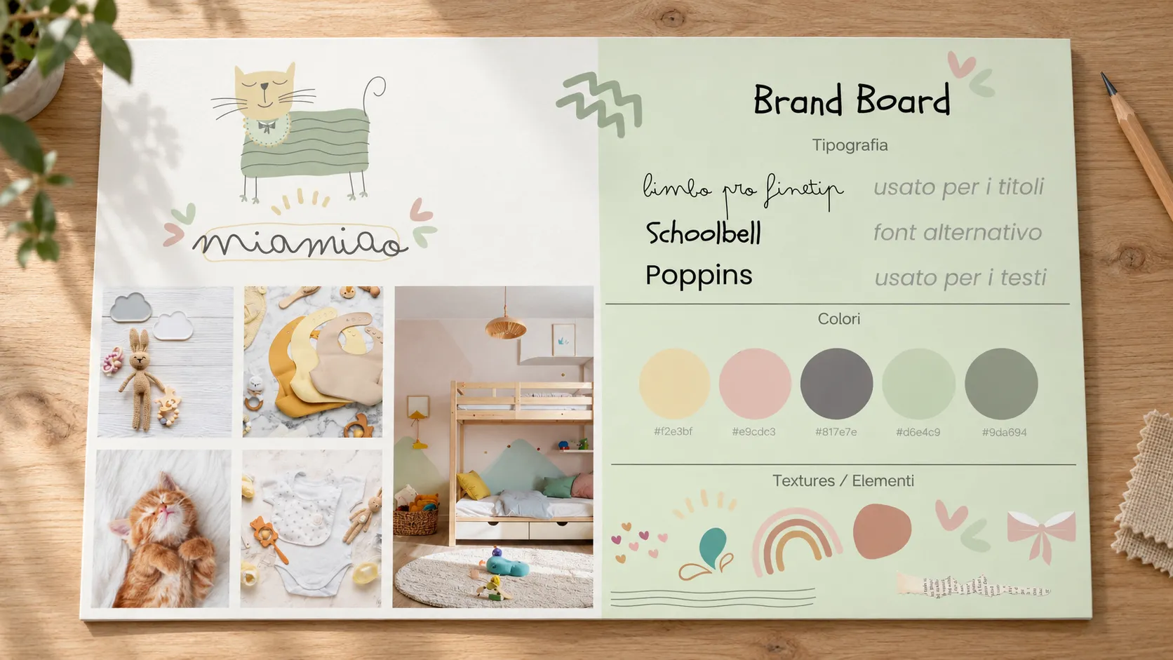 articoli per bambini brand board