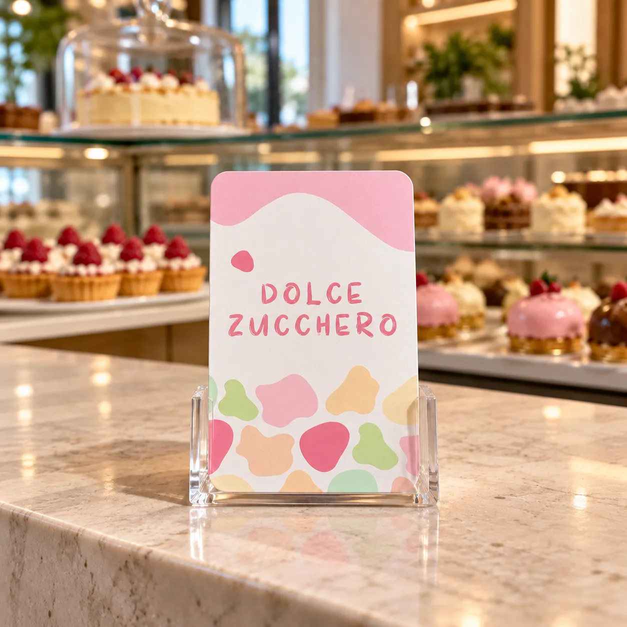 bar pasticceria brand biglietto