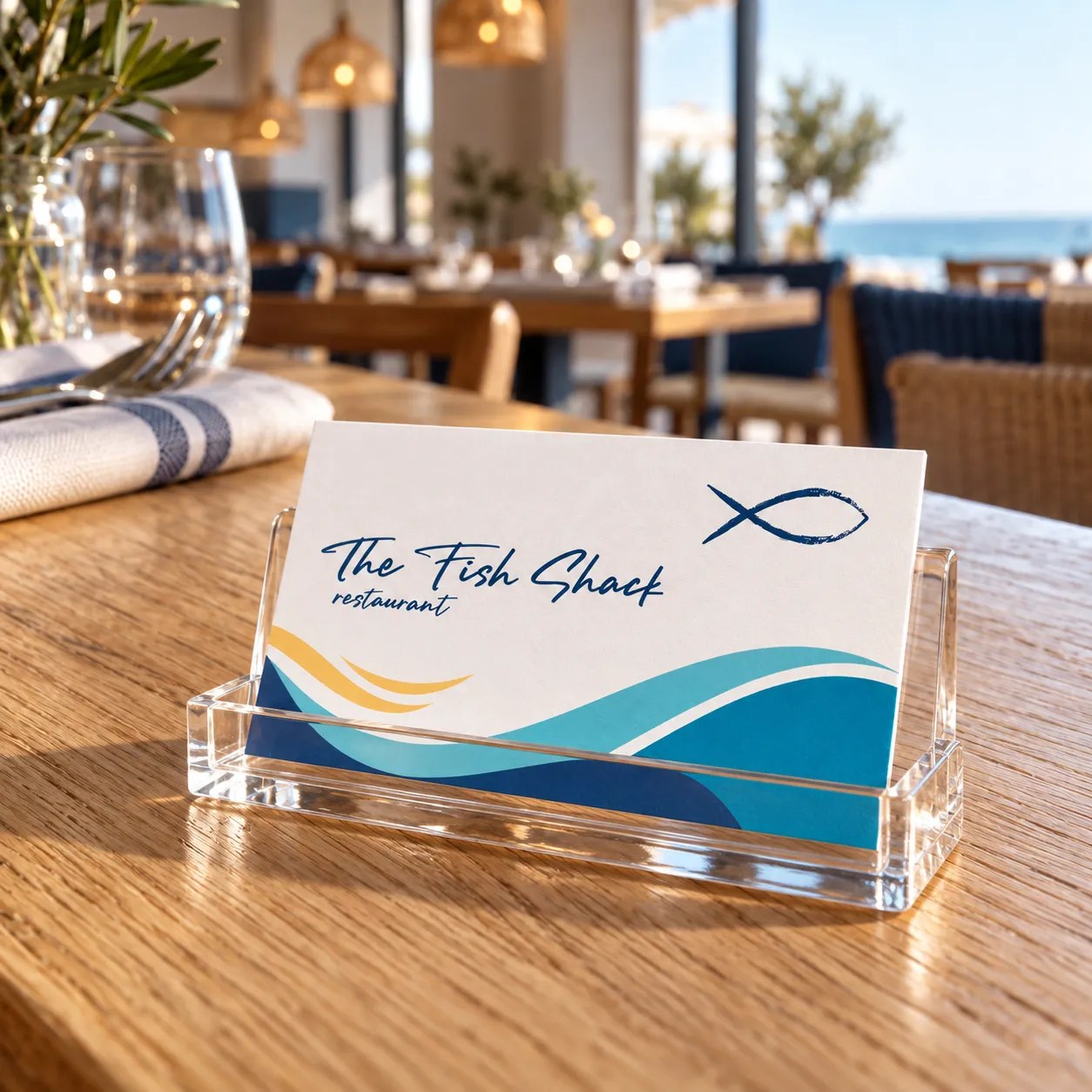 ristorante pesce biglietto da visita