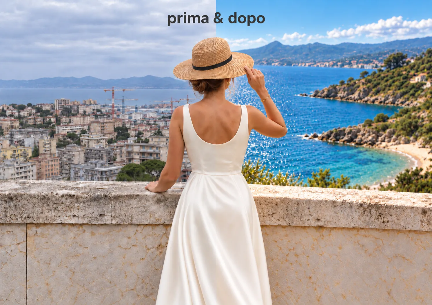 Prima & dopo variazione sfondo